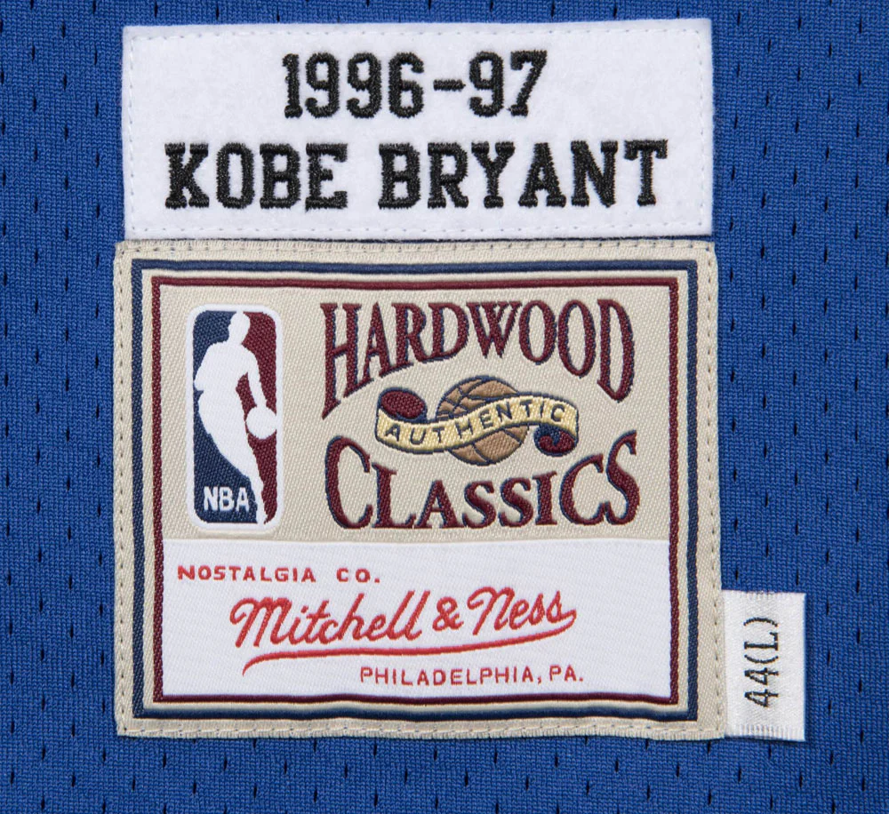96 KOBE BRYANT ALTERNATE LAKERS NBA AUTHENTIC JERSEY - Image 3