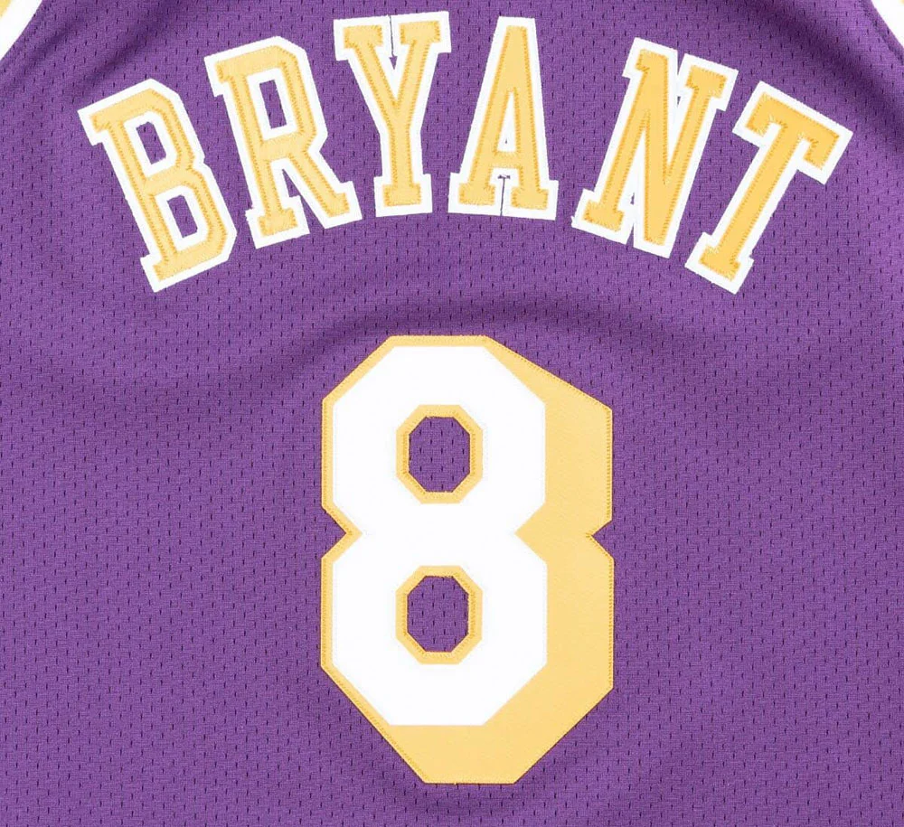 AUTHENTIC JERSEY LOS ANGELES LAKERS ROAD 1996-97 KOBE BRYANT - Image 4