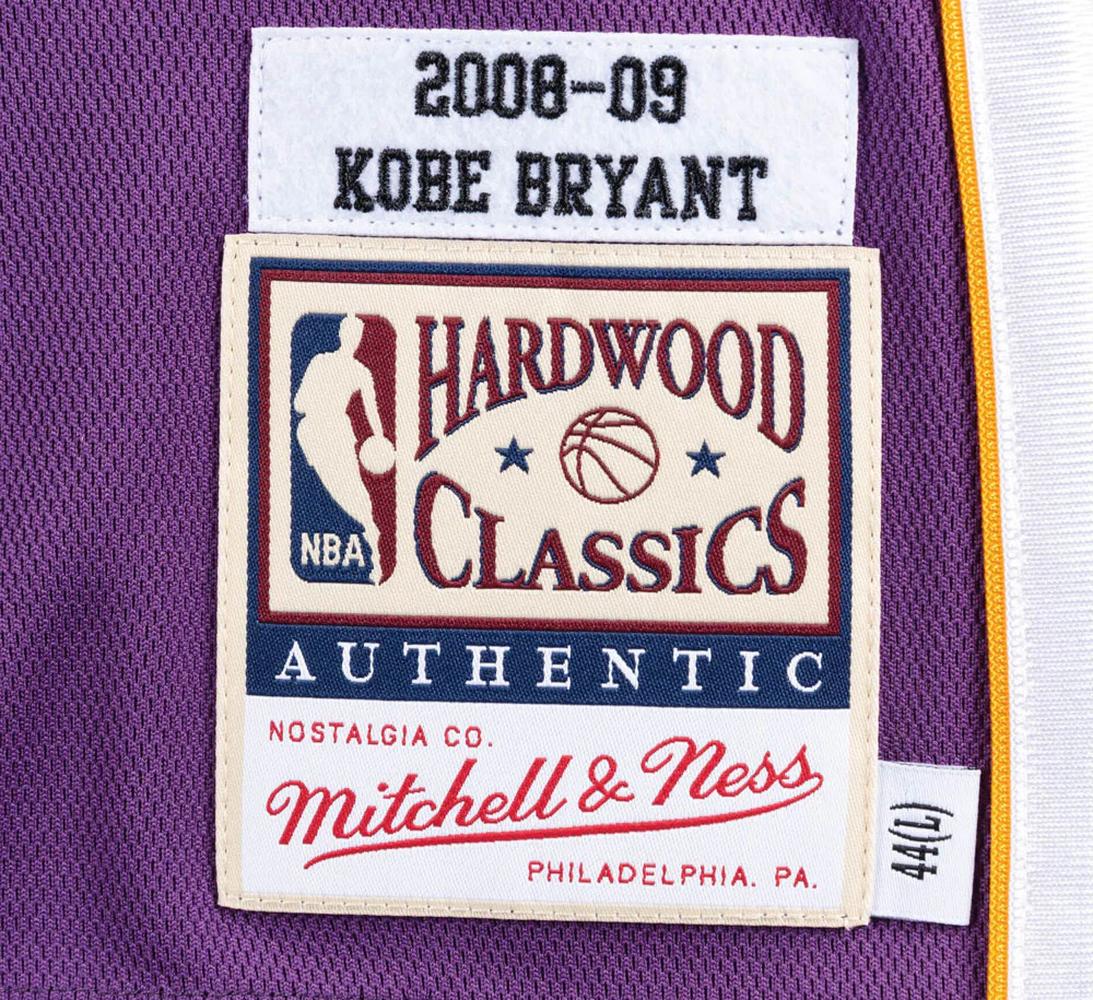 AUTHENTIC JERSEY LOS ANGELES LAKERS ROAD FINALS 2008-2009 KOBE BRYANT - Image 4