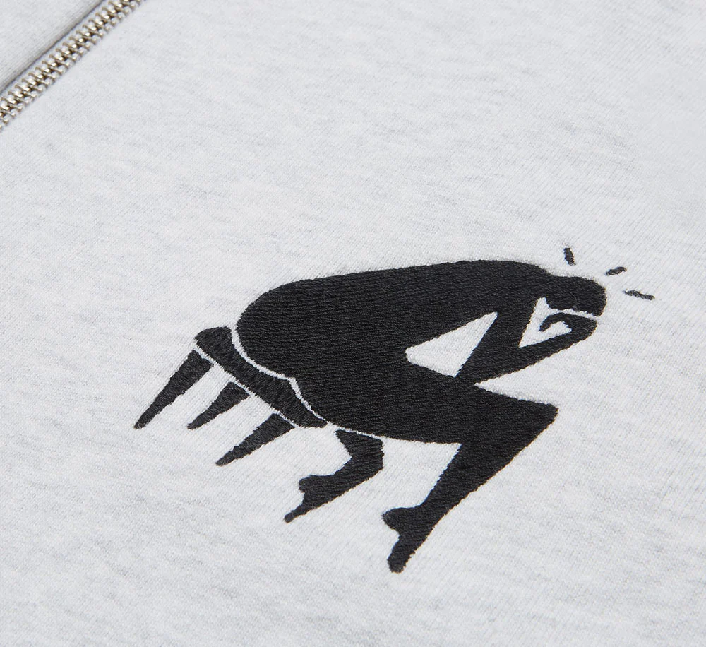 BACKWARDS HALF ZIP POLO SWEATSHIRT - Image 3