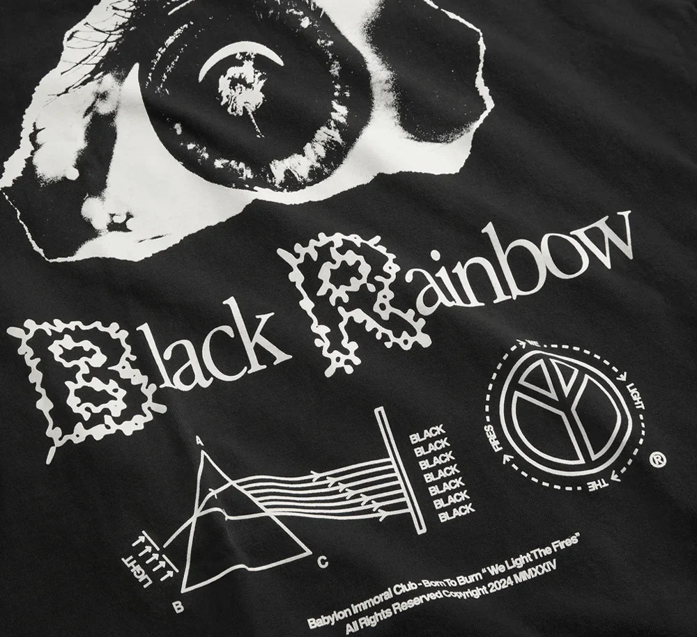 Black Rainbow L/S T-shirt - Image 3