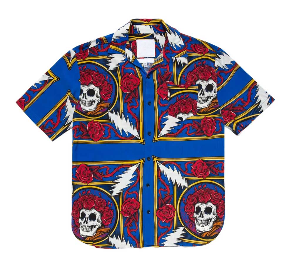 BORDER BANDANA SS BUTTON UP