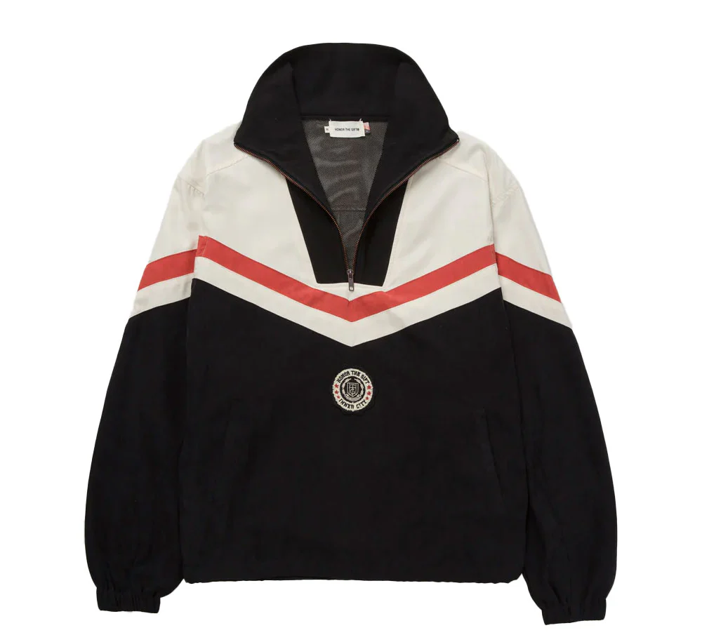 Brushed Poly Track Anorak