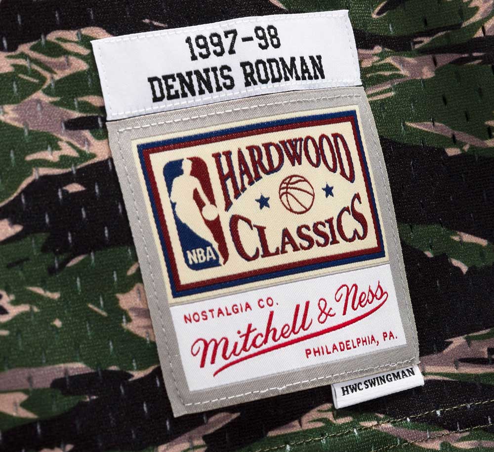 CHICAGO BULLS TIGER CAMO SWINGMAN JERSEY-DENNIS RODMAN - Image 3