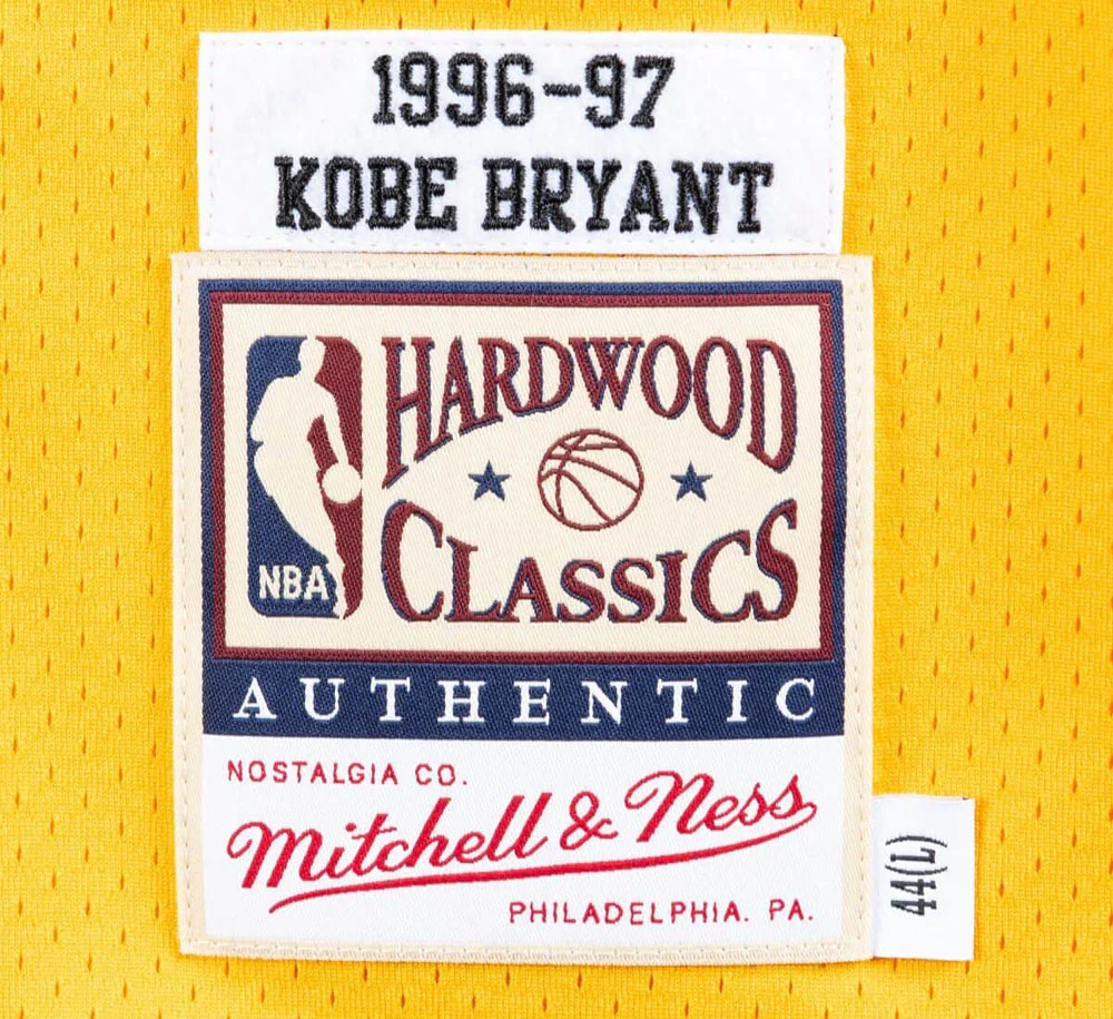 AUTHENTIC JERSEY LOS ANGELES LAKERS HOME 1996-97 KOBE BRYANT - Image 4