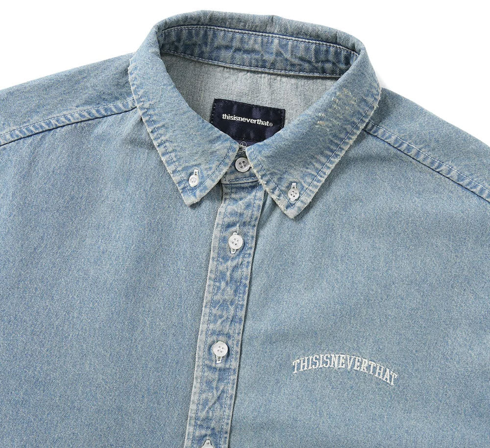 DAMAGED DENIM SHIRT - Image 3