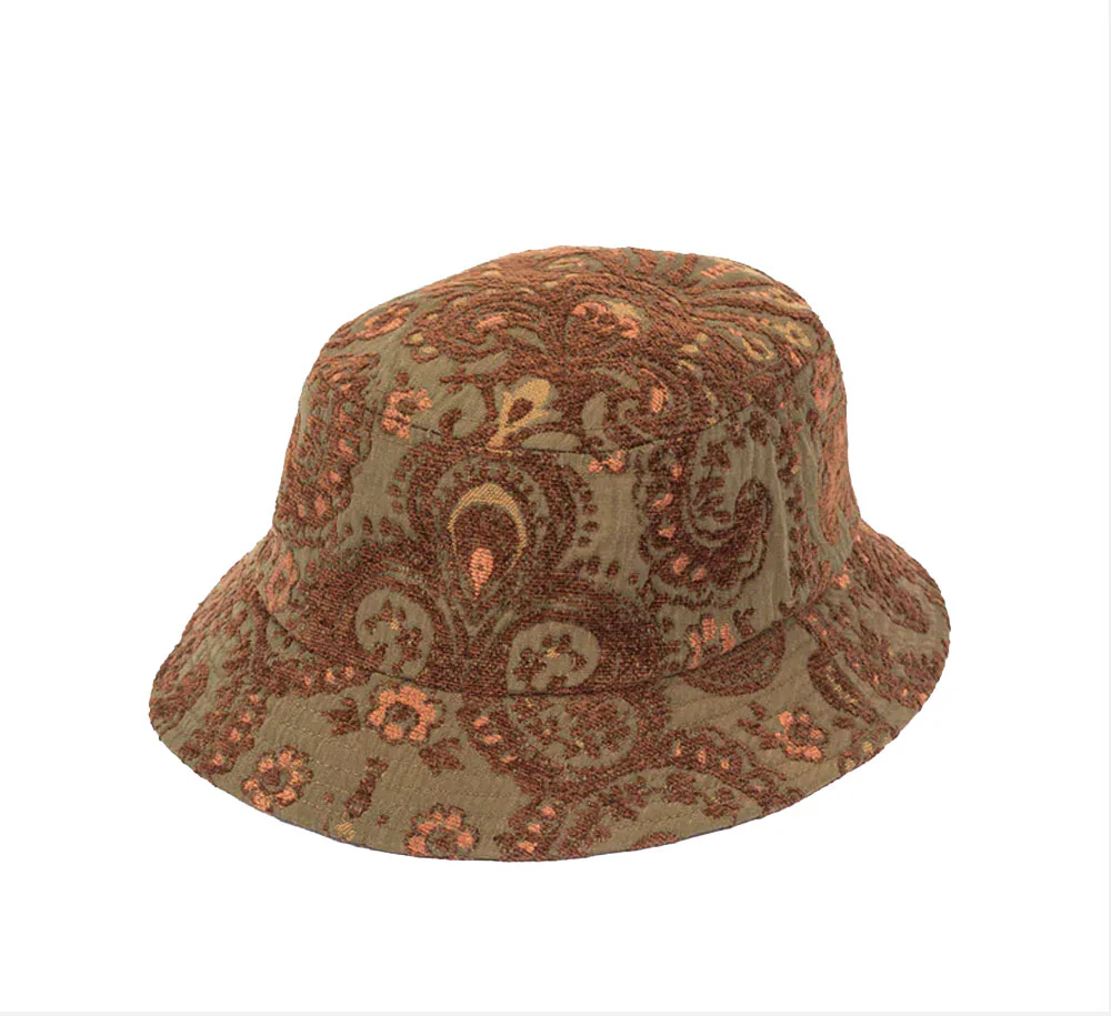 ANTIQUE DAMASK BUCKET HAT - Image 2