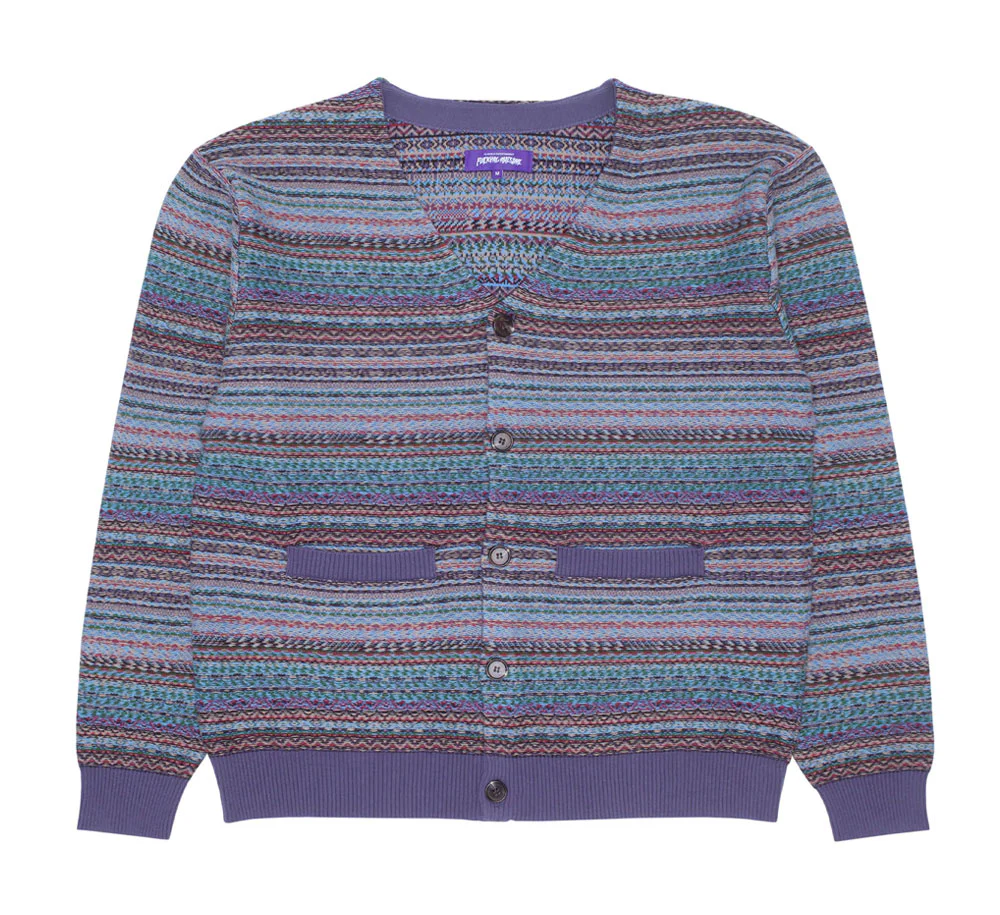 DILL PAINTING INTARSIA CARDIGAN