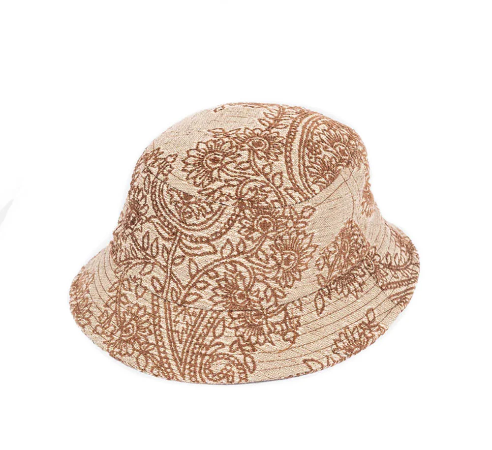 FLORAL DEMASK BUCKET HAT - Image 2