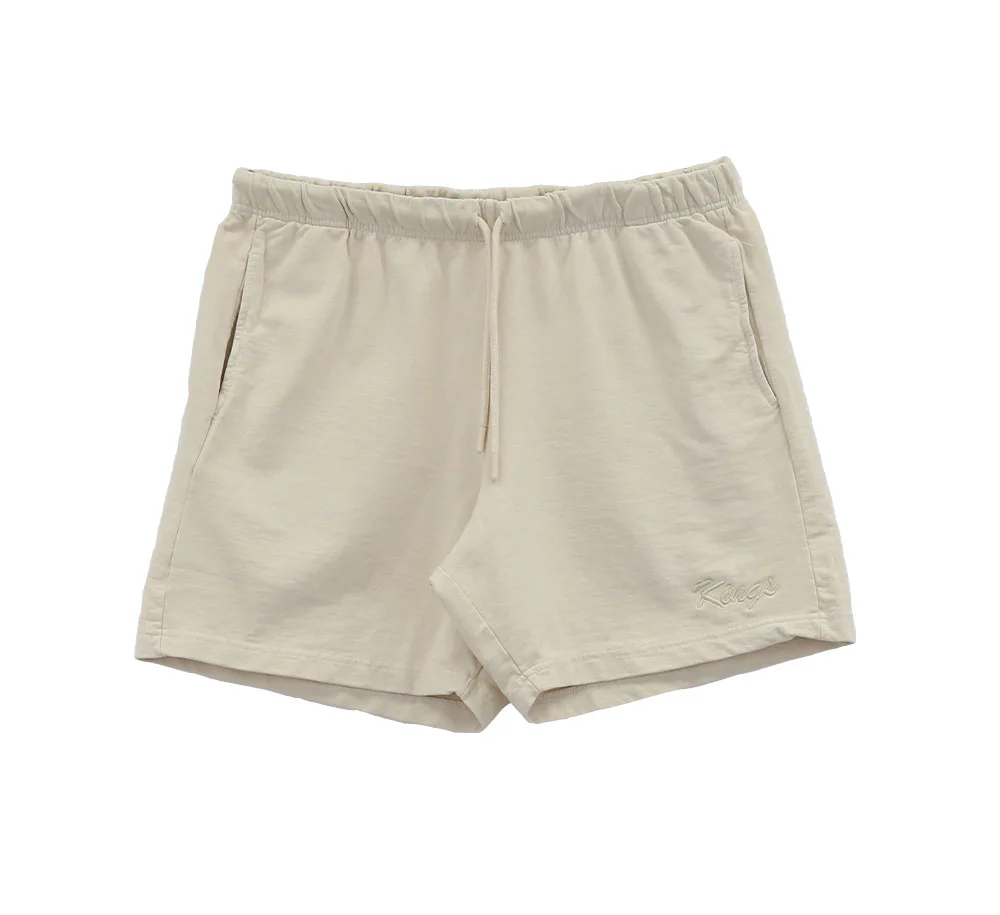 KINGS BIG SCRIPT EMBROIDERED GARMENT DYED SHORT