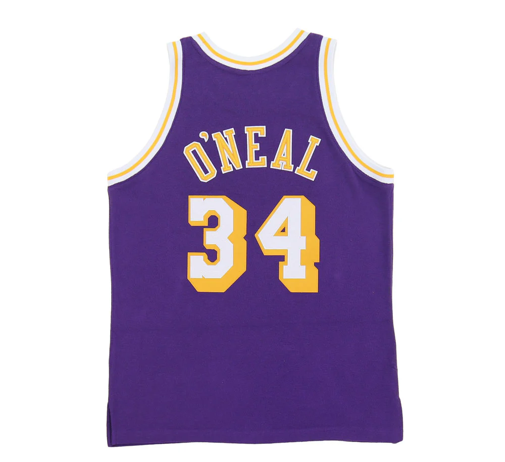 LOS ANGELES LAKERS SHAQUILLE O'NEAL REVERSE FLEECE SWINGMAN JERSEY - Image 2
