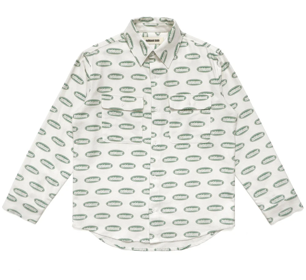 OVAL LOGO FLANNEL OVERSHIRT