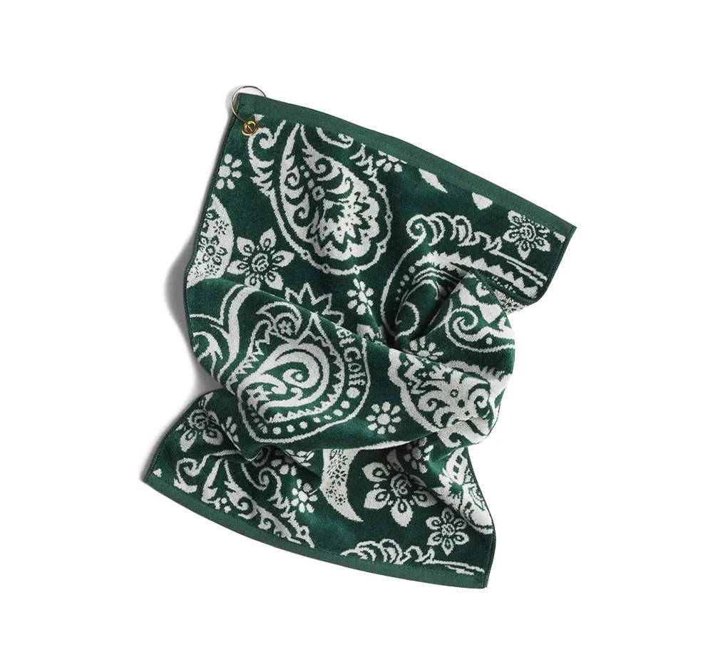 QUIET PAISLEY GOLF TOWEL