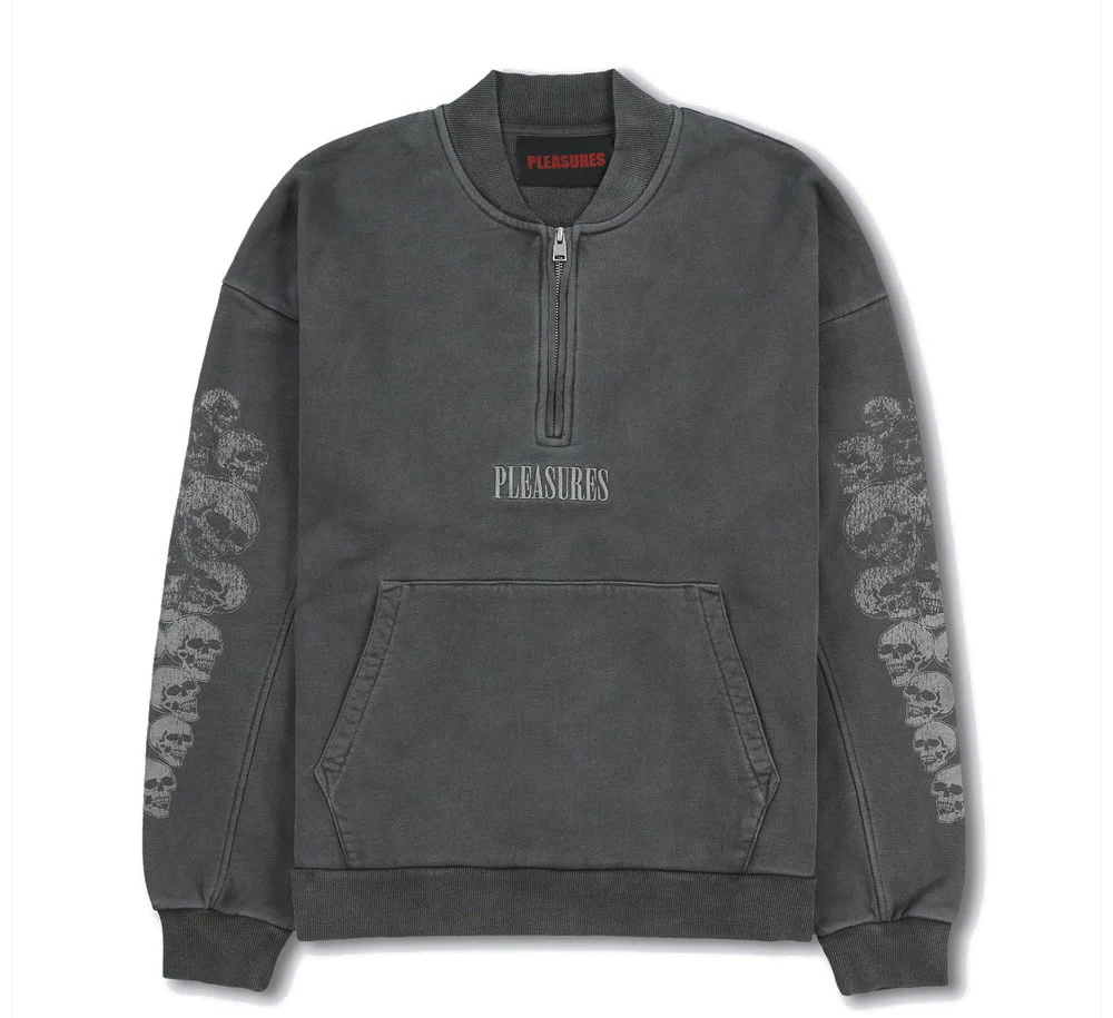 Skull Spiral Quarter Zip