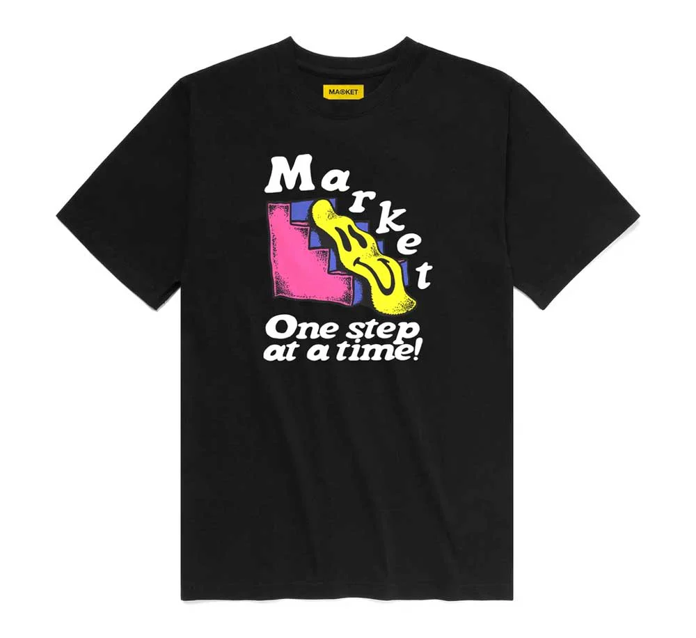 SMILEY ONE STEP AT A TIME TEE
