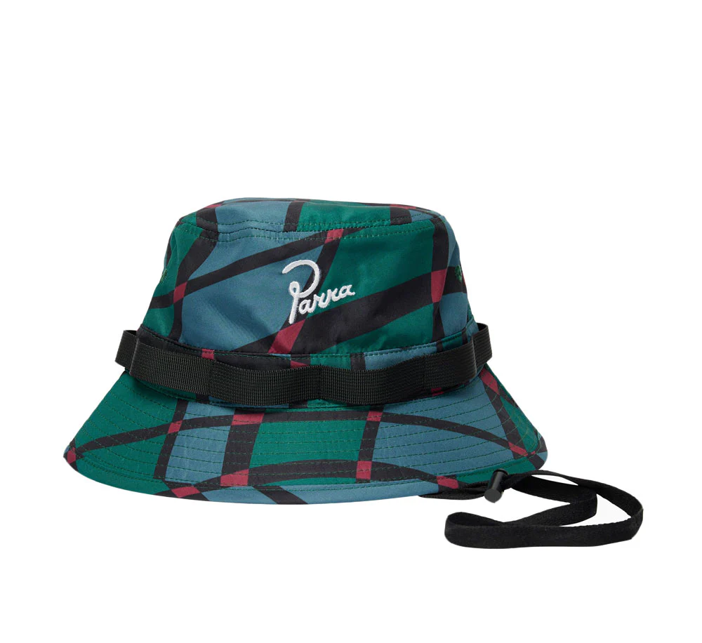 SQUARED WAVES PATTERN SAFARI HAT