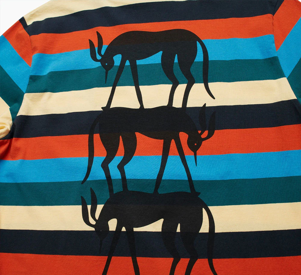 STACKED PETS ON STRIPES T-SHIRT - Image 4