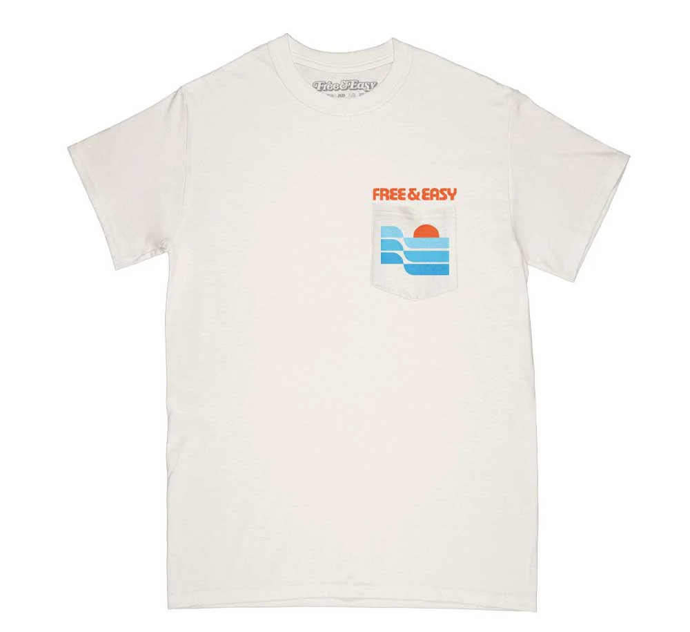 SUNSET WAVES SS POCKET TEE - Image 2