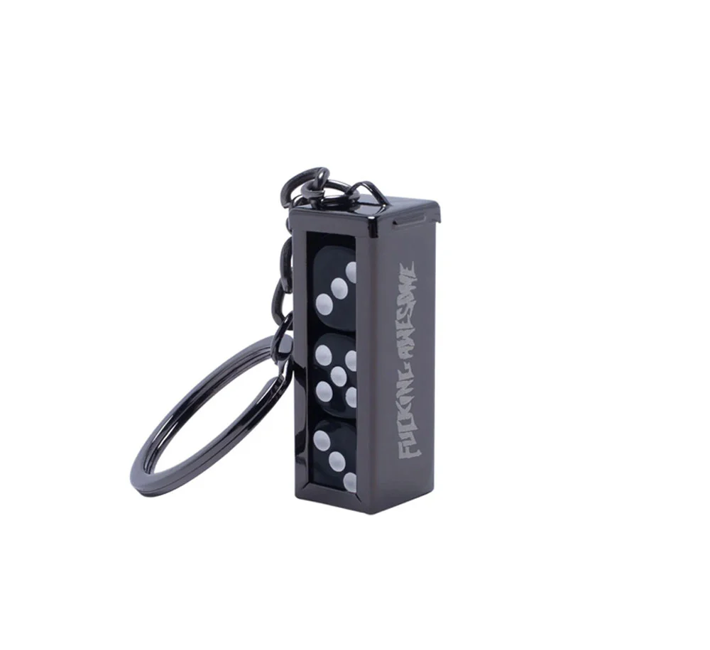THREE DICE KEYCHAIN